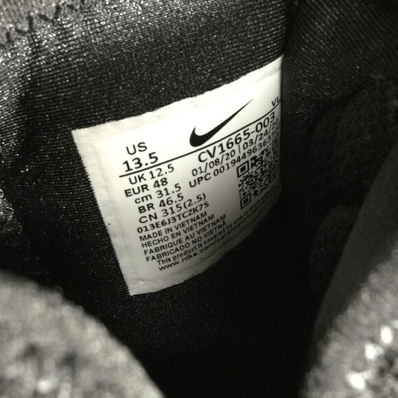 Nike Air Jordan Force Savage Elite 2 Football Cleats Black CV1665-003 Men's 13.5 - Picture 7 of 7